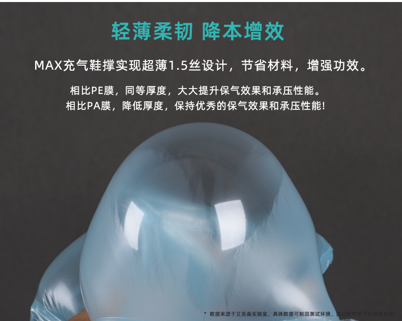 MINI AIR Max充气鞋撑轻薄柔韧 降本增效